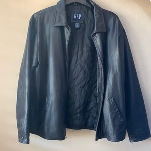 Gap Genuine Leather Oversized Jacket